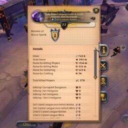GOD ACCOUNT - EU - +393M FAME ! - Gathering Ore T8 Fishing Lv8 - Spac 7 - Cursed Staff Lvl+700 - Jacket +750 Lvl - +20 Days Premium [ALL INFO IN DESCRIPTION ] 0